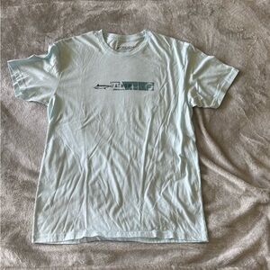 Fathom Size Large Light Blue Graphic Tee